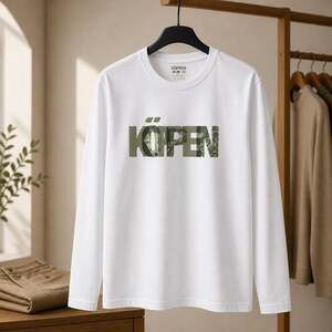 Köppen Graphic Print Long Sleeve Crewneck T-Shirt